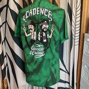 Bnwot Green Graphic Men's Casual Shirt